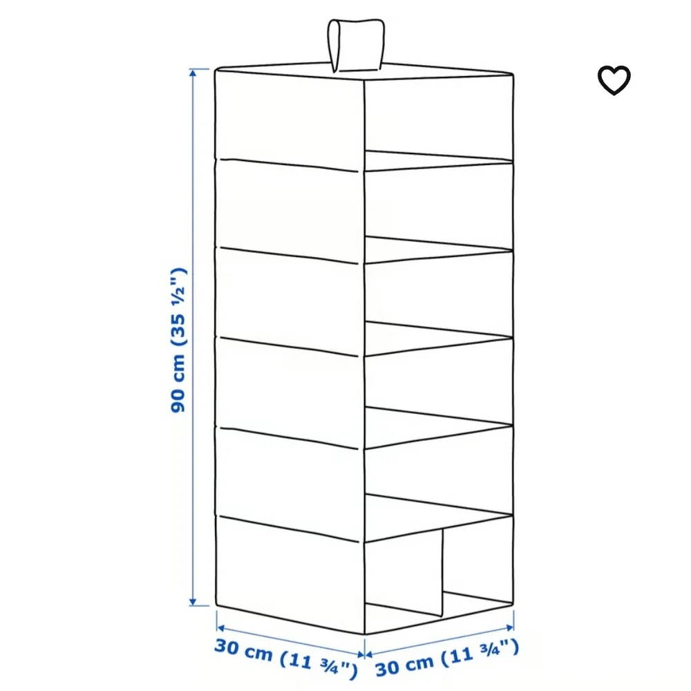 IKEA White Hanging Closet Organizer